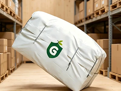Hermetische coconopslag van groene koffiebonen