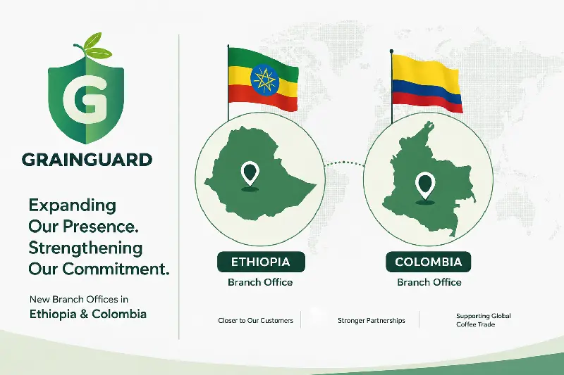 GrainGuard breidt zijn internationale aanwezigheid uit met nieuwe vestigingen in Ethiopië en Colombia