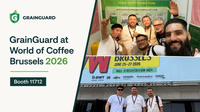 GrainGuard verbindt zich met de wereldwijde koffiegemeenschap op World of Coffee Brussels 2026