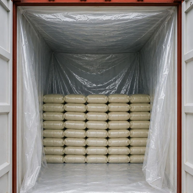 Hermetische containervoering voor groene koffiebonen